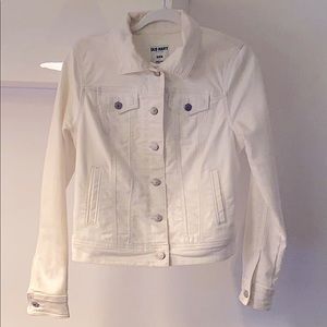 White denim jacket